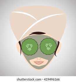 Spa center design. health icon. Isolated illustration