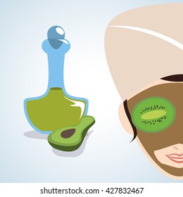 Spa center design. health icon. Isolated illustration , editable vector