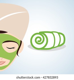 Spa center design. health icon. Isolated illustration , editable vector