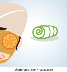 Spa center design. health icon. Isolated illustration , editable vector