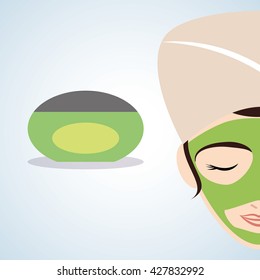 Spa center design. health icon. Isolated illustration , editable vector