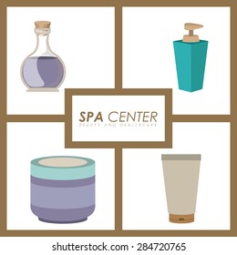SPA Center design over white background, vector illustration