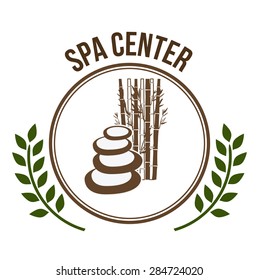 SPA Center design over white background, vector illustration