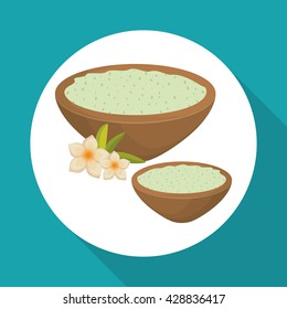 Spa center design. Skin care concept. Flat illustration
