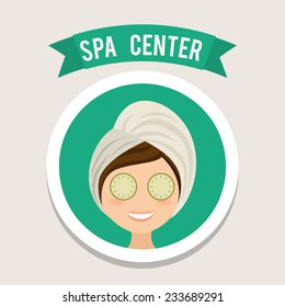 spa center design , vector illustration