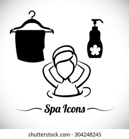 Spa Center design, vector illustration 10 eps graphic