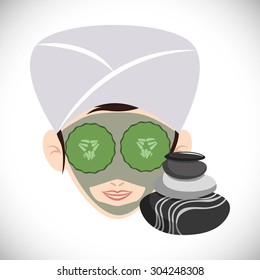 Spa Center design, vector illustration 10 eps graphic