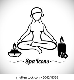 Spa Center design, vector illustration 10 eps graphic