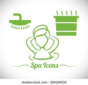 Spa Center design, vector illustration 10 eps graphic