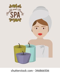 spa center design, vector illustration eps10 graphic 