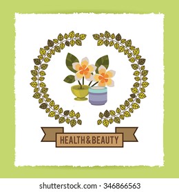 spa center design, vector illustration eps10 graphic 