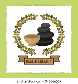 spa center design, vector illustration eps10 graphic 