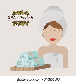spa center design, vector illustration eps10 graphic 