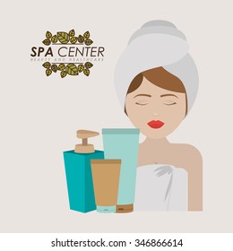 spa center design, vector illustration eps10 graphic 