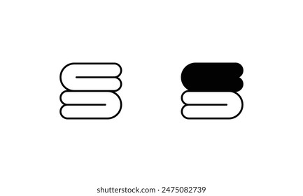Spa Center icons set isolate white background vector stock illustration.