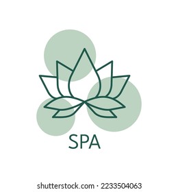 Spa color icon, logo style