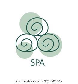 Farbsymbol im Spa, Logo-Stil
