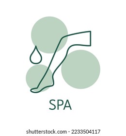 Spa color icon, logo style