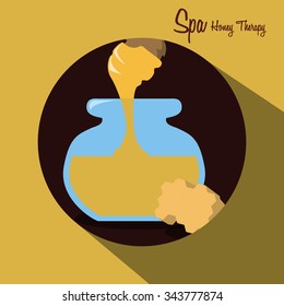 Spa concept and multimedia icons design, vector illustration 10 eps graphic.