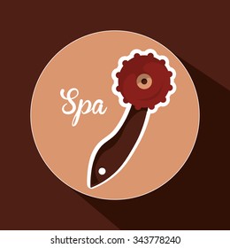 Spa concept and multimedia icons design, vector illustration 10 eps graphic.