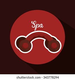 Spa concept and multimedia icons design, vector illustration 10 eps graphic.