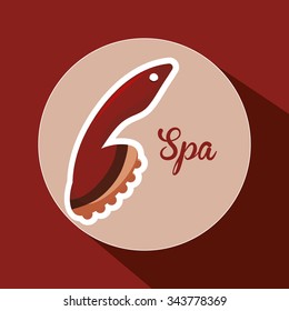 Spa concept and multimedia icons design, vector illustration 10 eps graphic.