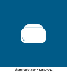 Spa Cosmetic Cream Flat Icon On Blue Background