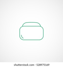 Spa Cosmetic Cream Green Line Icon On White Background