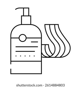 spa cream cosmetic line icon vector. spa cream cosmetic sign. isolated contour symbol black illustration