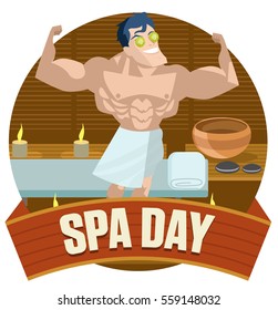 spa day relax man