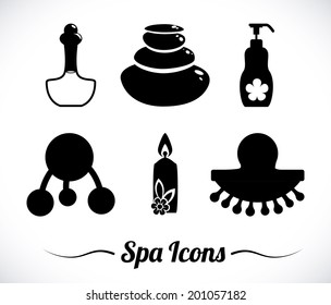 Spa design over background, vector illustration