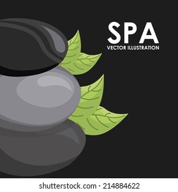 spa design over black background vector illustration 