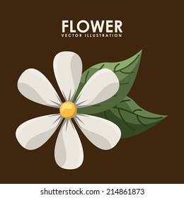 spa design over brown background vector illustration