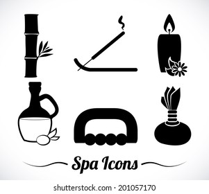 Spa design over white background, vector illustration