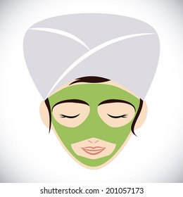Spa design over white background, vector illustration