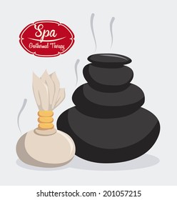 Spa design over white background, vector illustration