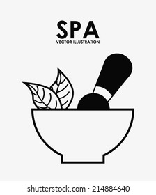 spa design over white  background vector illustration 