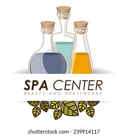 Spa design over white background, vector illustration.