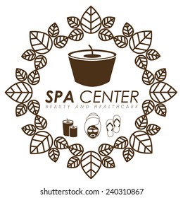 Spa design over white background, vector illustration.