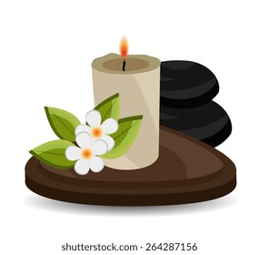 Spa design over white background, vector illustration.