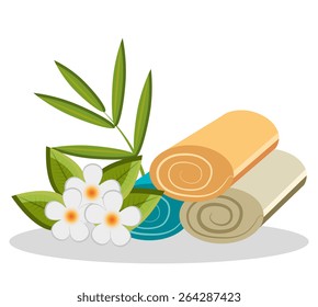 Spa design over white background, vector illustration.