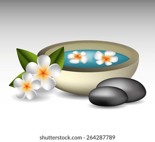 Spa design over white background, vector illustration.