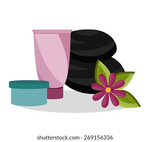 Spa design over white background, vector illustration.