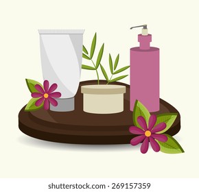 Spa design over white background, vector illustration.