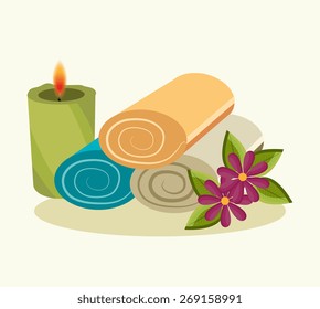 Spa design over white background, vector illustration.