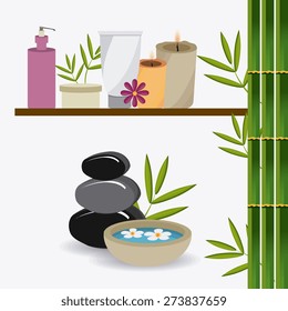 SPA design over white background, vector illustration.