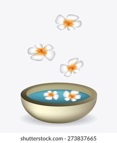 SPA design over white background, vector illustration.