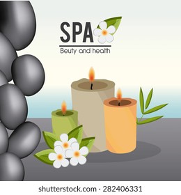 SPA design over white background, vector illustration.