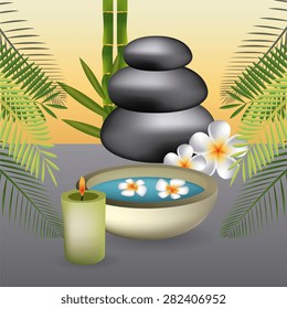 SPA design over white background, vector illustration.