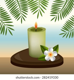 SPA design over white background, vector illustration.